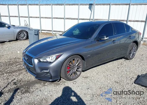 2018 Infiniti Q50 3.0T Red Sport 400 из США, поврежденный, VIN JN1FV7AR8JM481162
